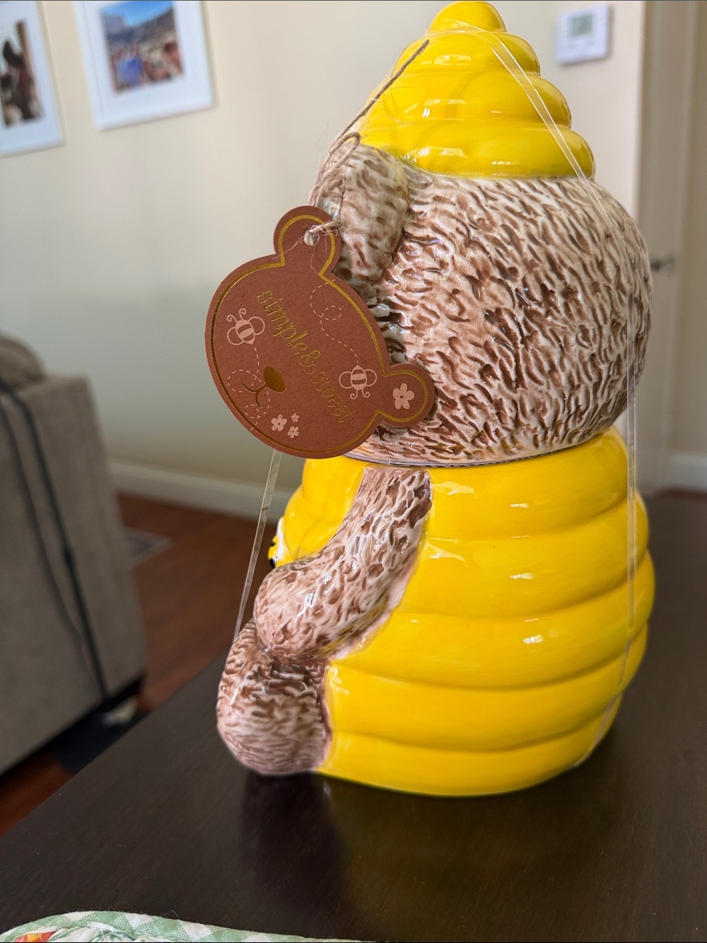 NWT Teddy Bear Beehive Cookie Jar - Picture 4 of 5